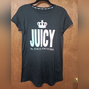 Juicy by Juicy Couture Black Crown Logo Pajama Top